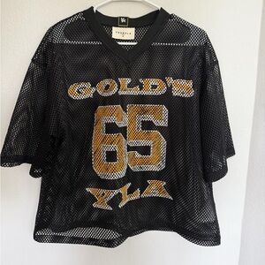 YoungLA x Golds Gym Mesh Jersey Black Medium Oversized